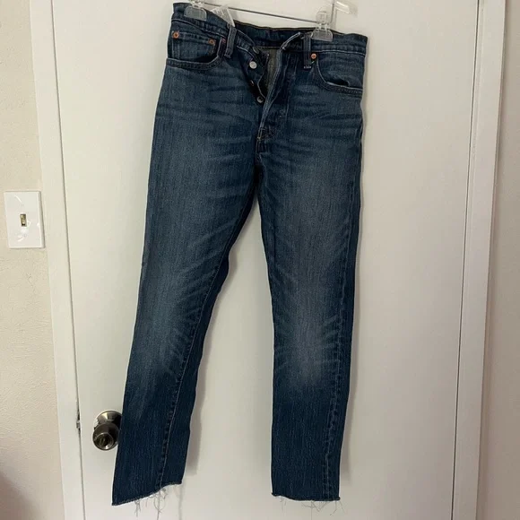 Levi's Blue Straight Jeans Classic Style - Picture 1 of 6